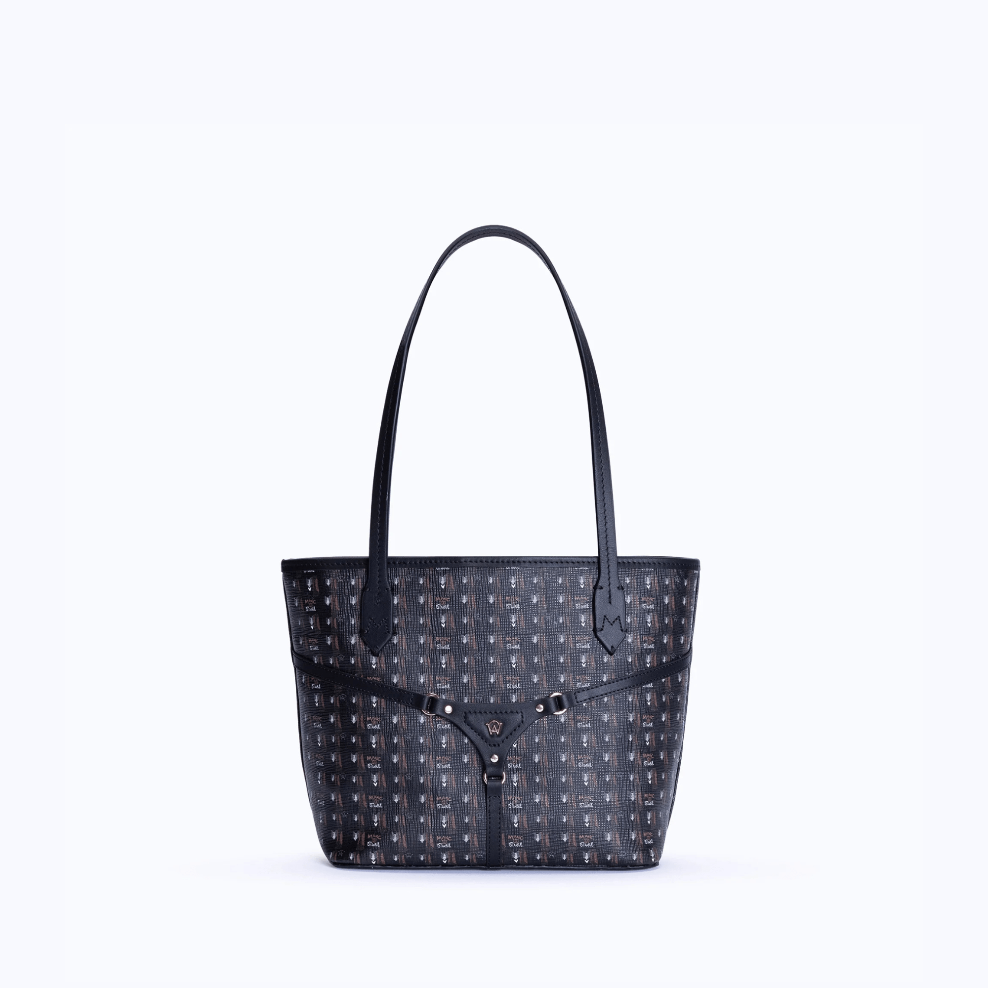 BELLA MINI TOTE - BROWN BLACK – MANC OFFICIAL