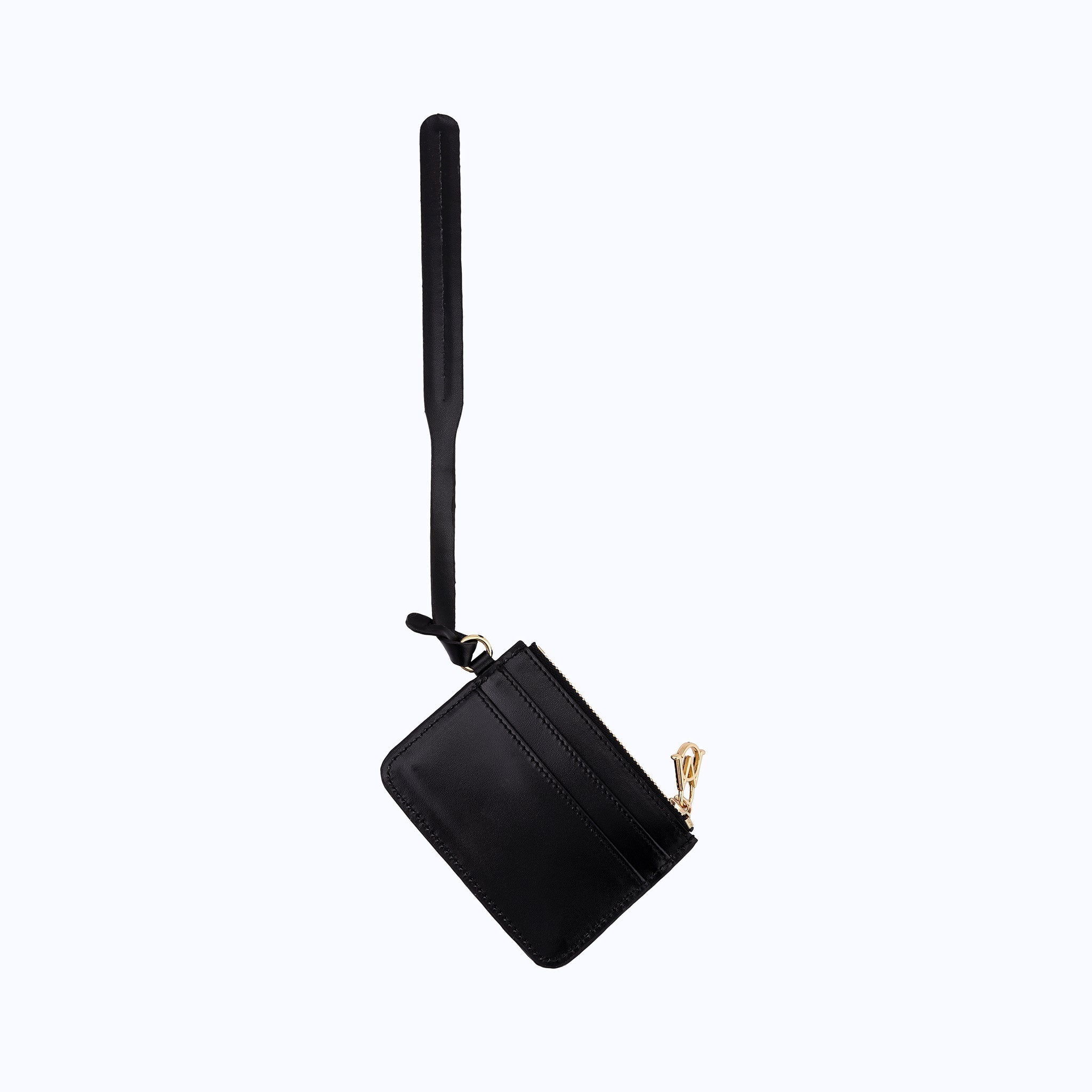 SOLID CARD HOLDER - BLACK - manc