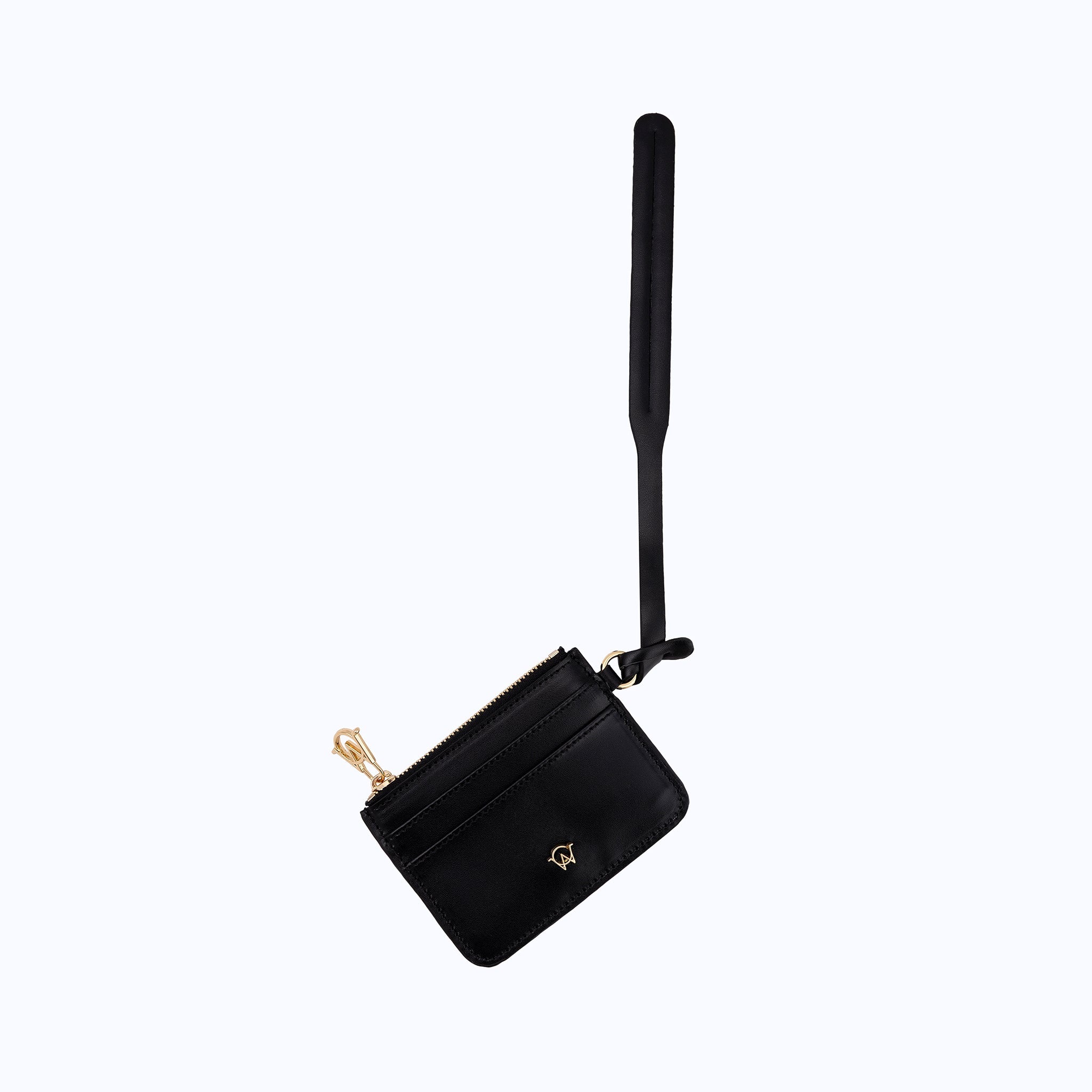 SOLID CARD HOLDER - BLACK - manc