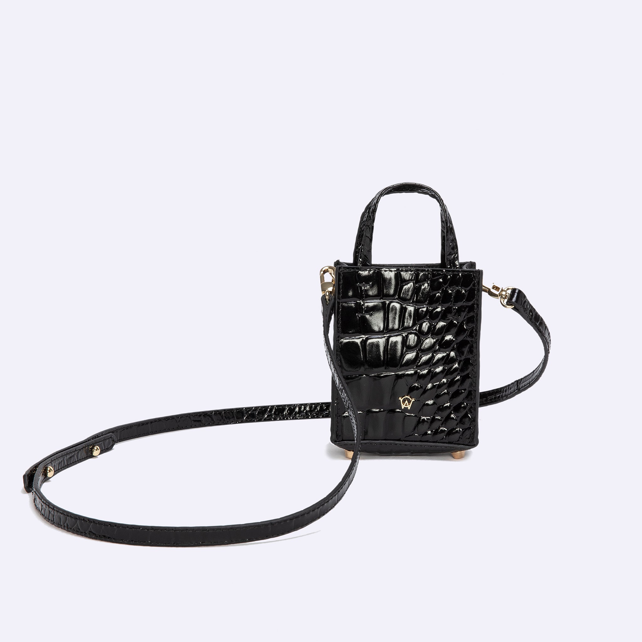 Black 2024 crocodile handbag