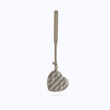 MONOGRAM HEART CHARM - GRAY