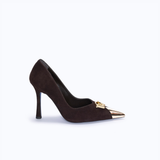 FELICITY - DARK SUEDE BROWN