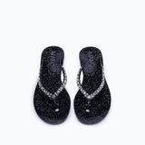 JELLY FLIP FLOP - GEMS BLACK
