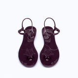 JELLY SANDALS - BURGUNDY