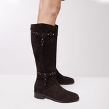 AUBREY - DARK SUEDE BROWN - manc