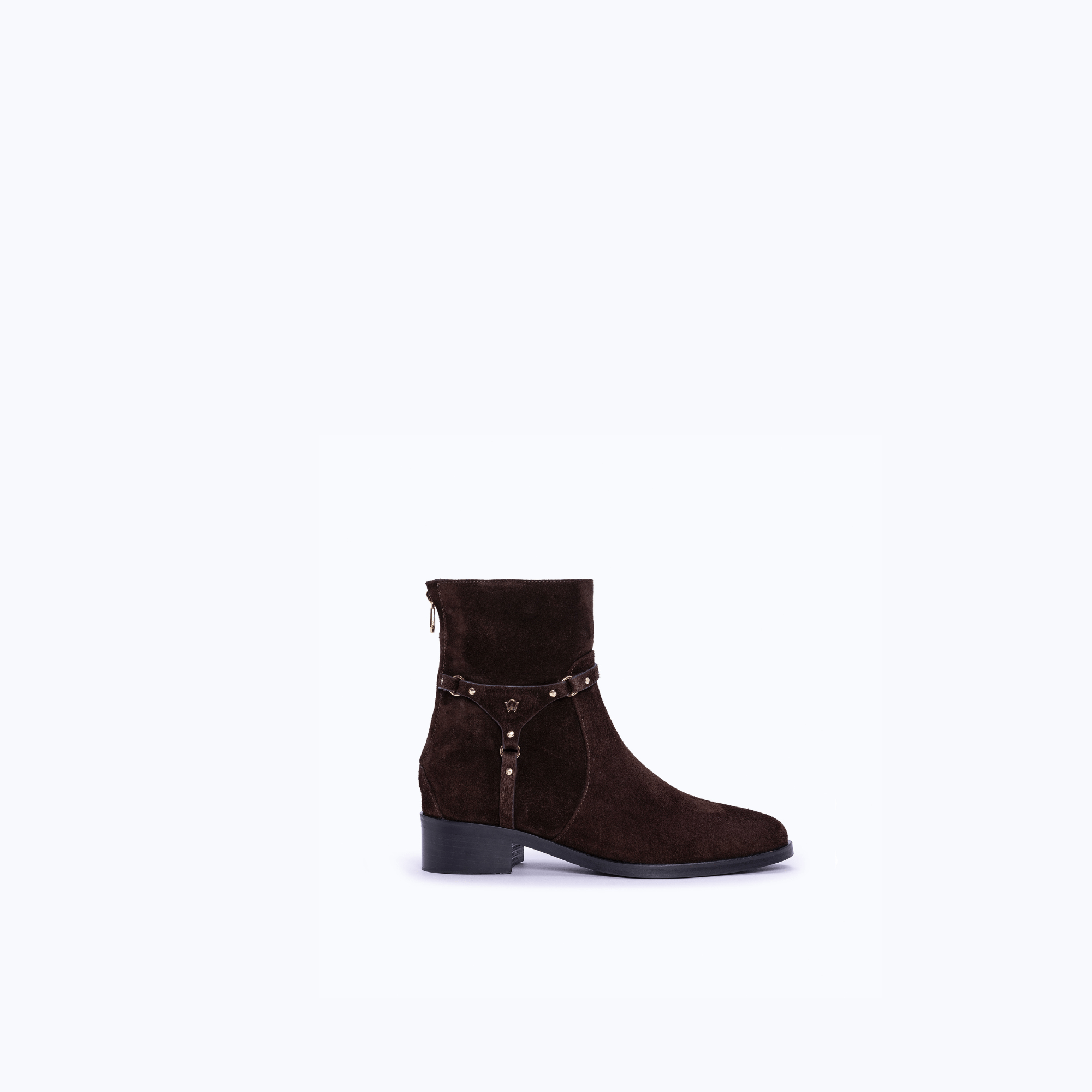 AUBREY SHORT - DARK SUEDE BROWN - manc
