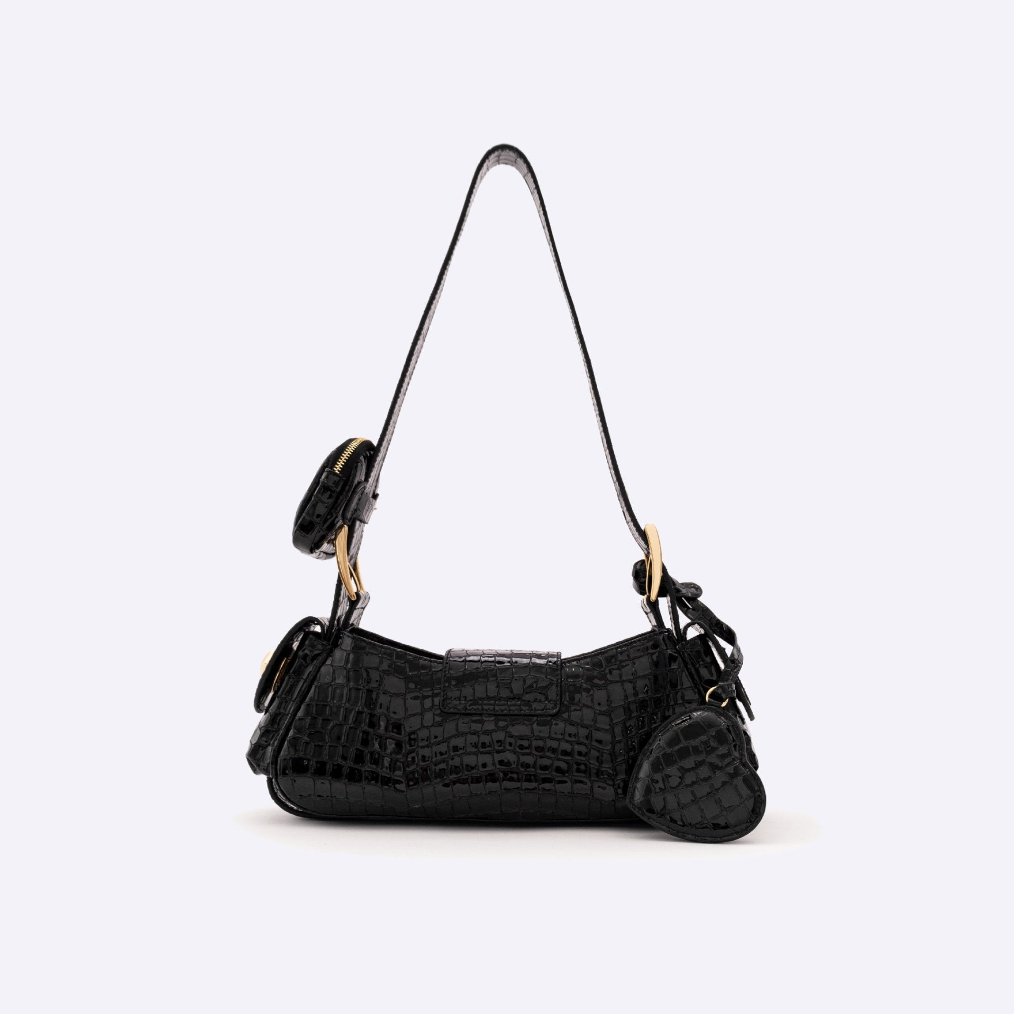 AURORA MINI - BLACK CROC - manc