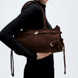 BABY JANE - DARK SUEDE BROWN - manc