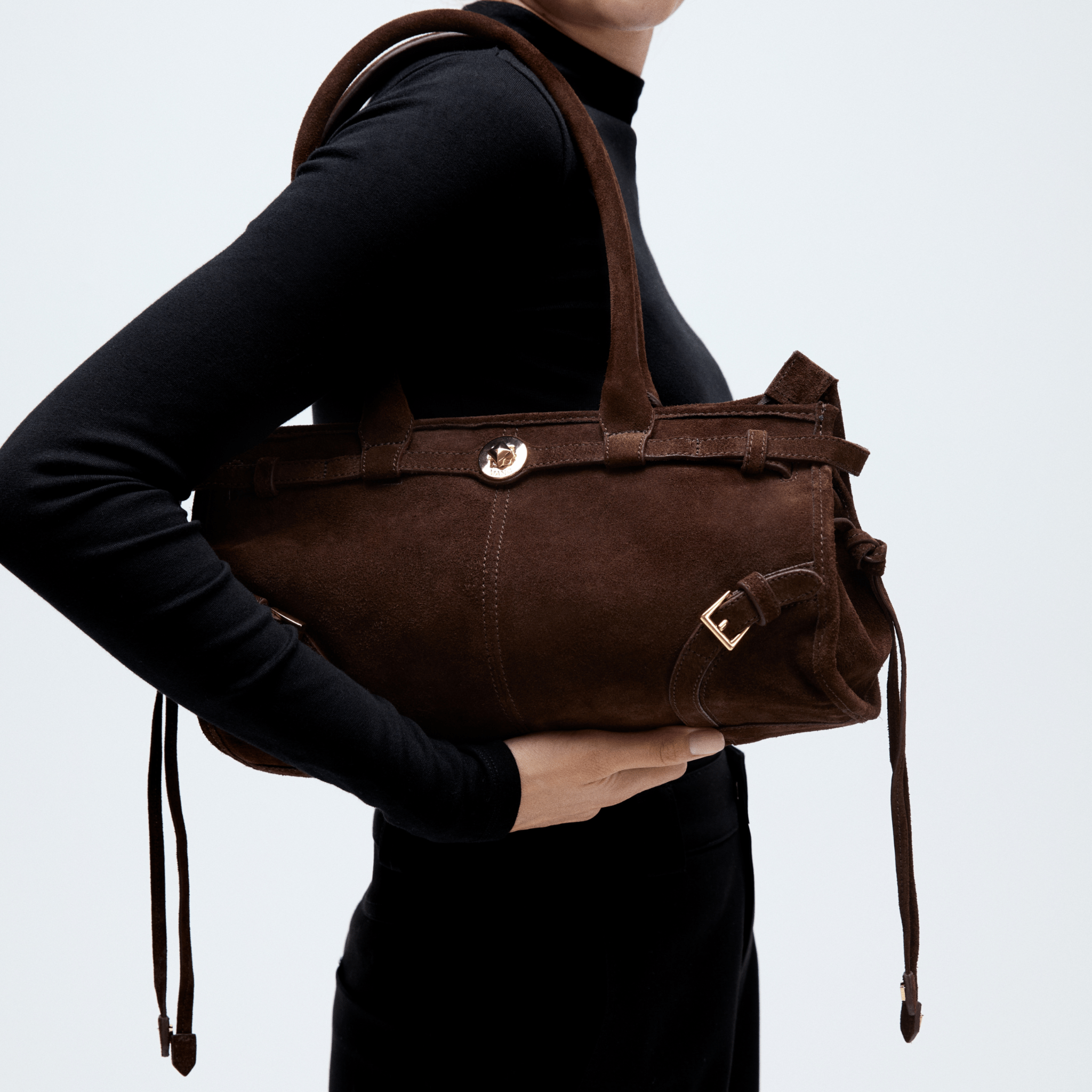 BABY JANE - DARK SUEDE BROWN - manc