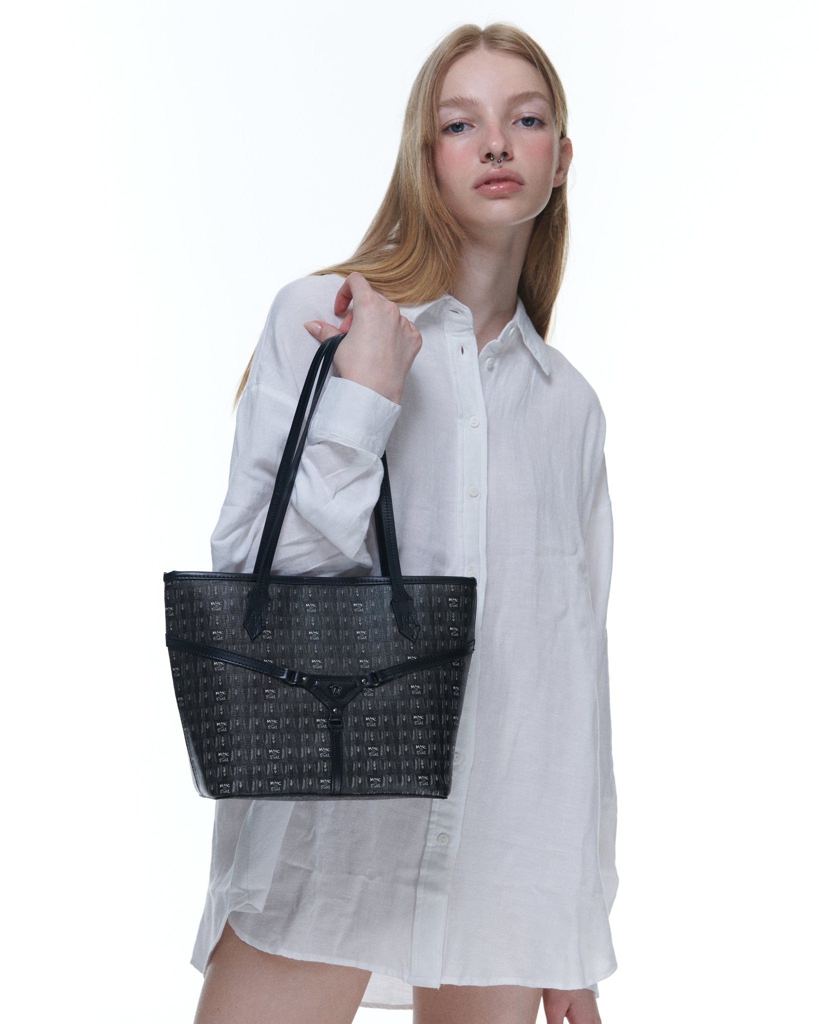 BELLA MINI TOTE - BLACK - manc