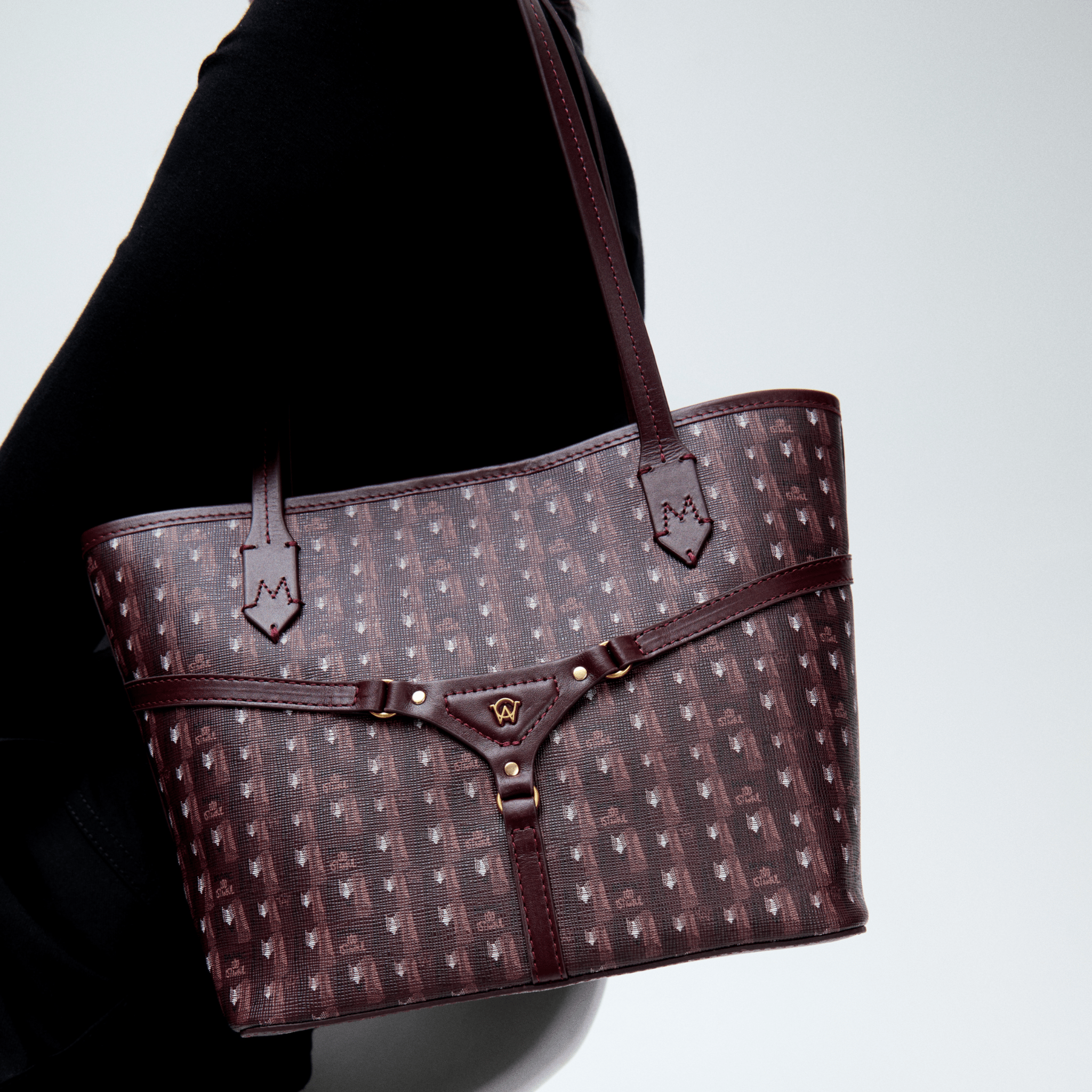 BELLA MINI TOTE - BURGUNDY - manc