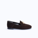 BEVERLY - DARK SUEDE BROWN - manc