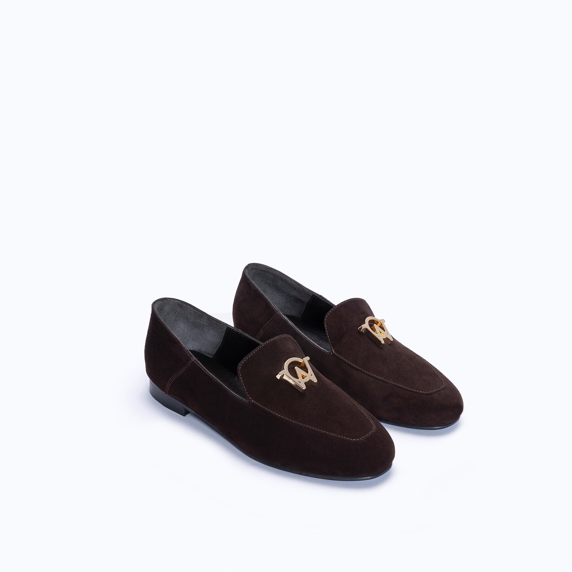BEVERLY - DARK SUEDE BROWN - manc