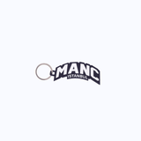 BOLD LOGO KEYCHAIN - BLUE - manc