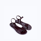 JELLY SANDALS - BURGUNDY