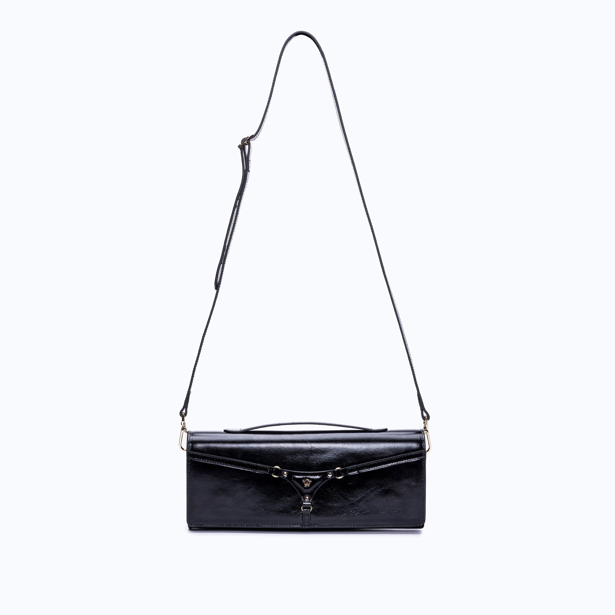 DAPHNE CLUTCH - BLACK - manc