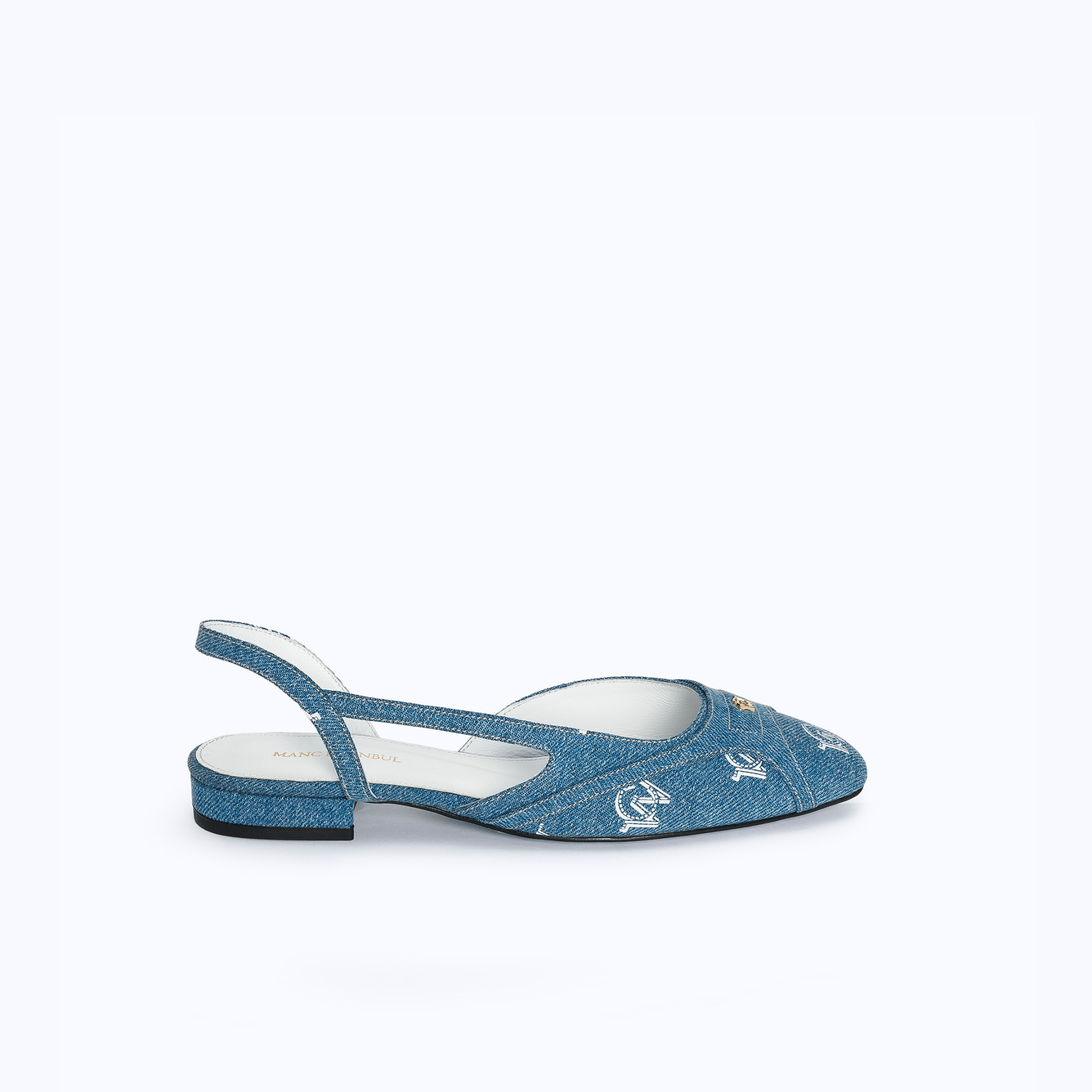 DELINA FLATS - DENIM - manc