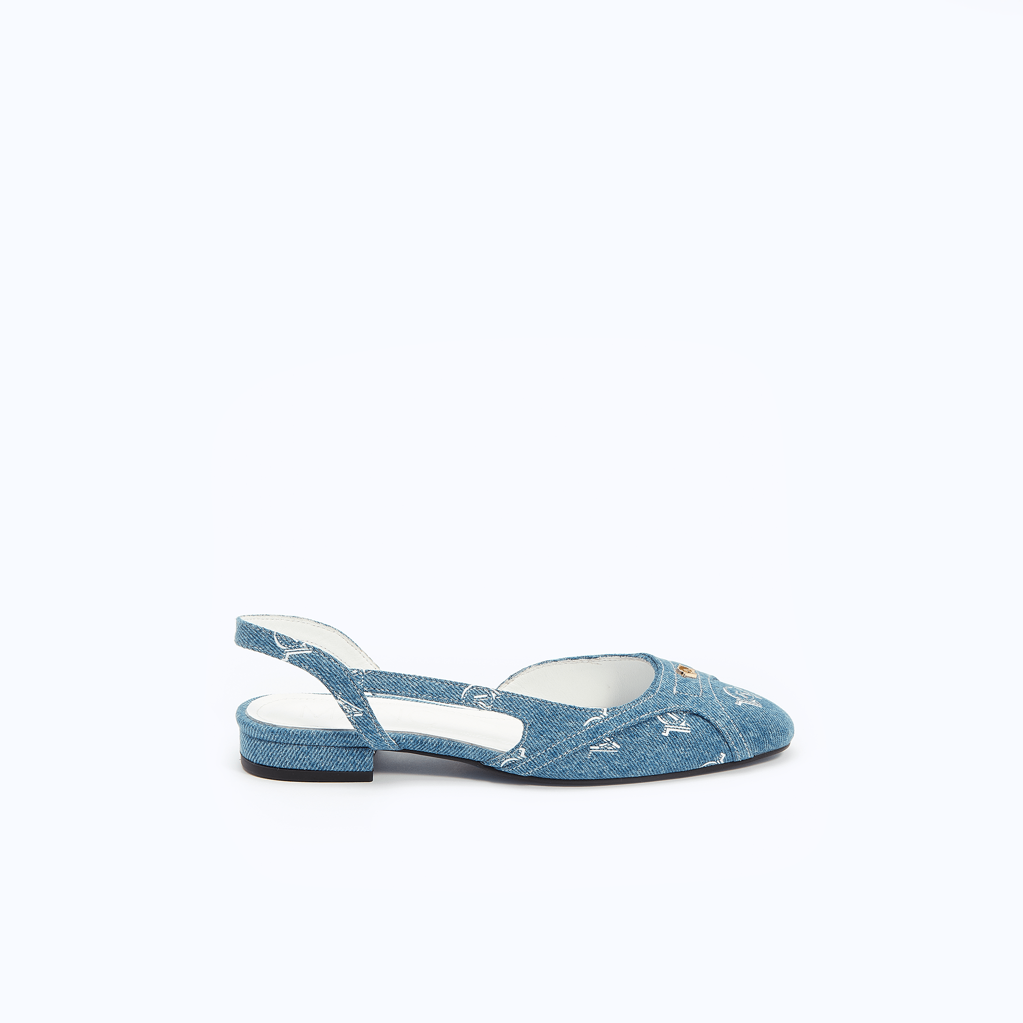 DELINA FLATS - DENIM - manc