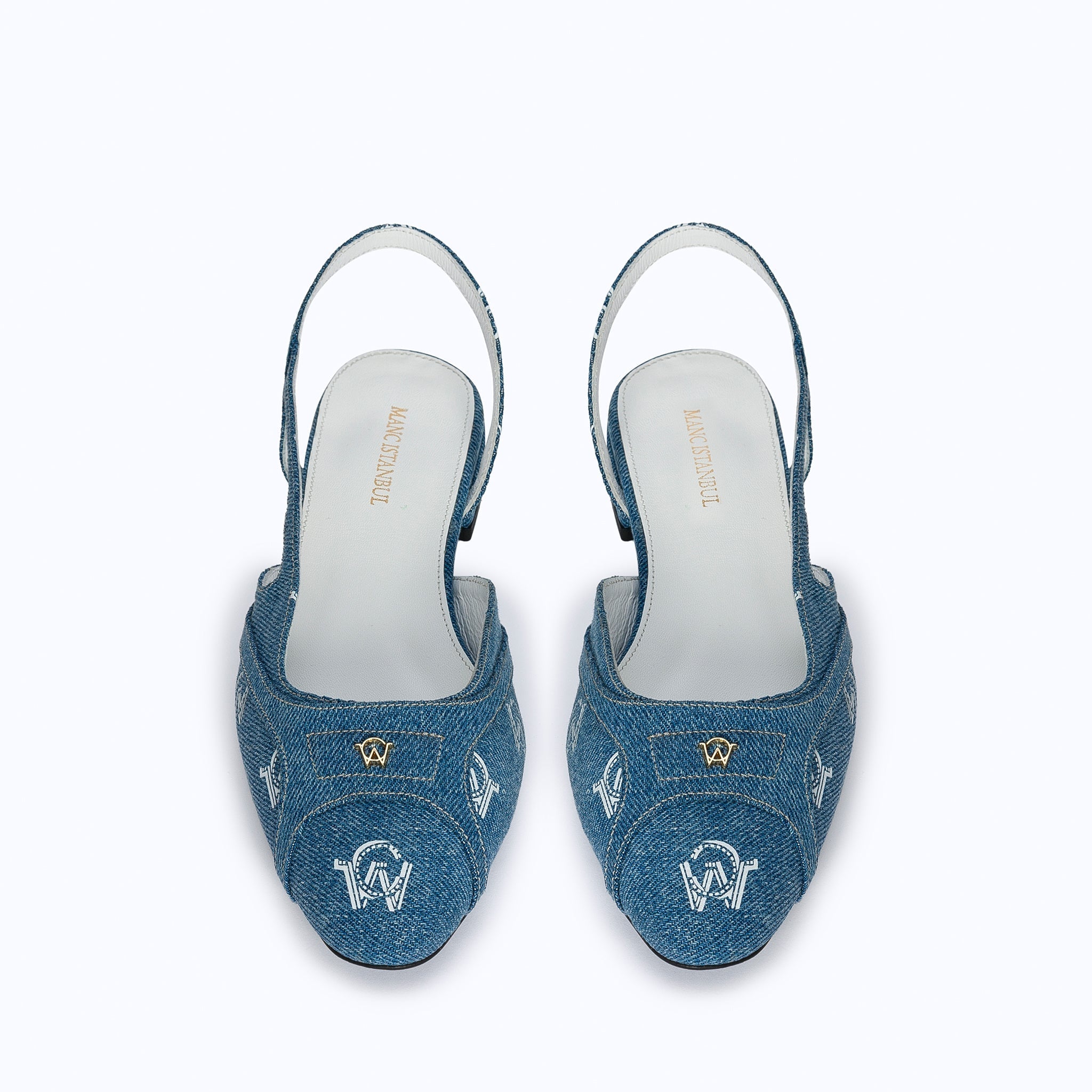 DELINA FLATS - DENIM - manc