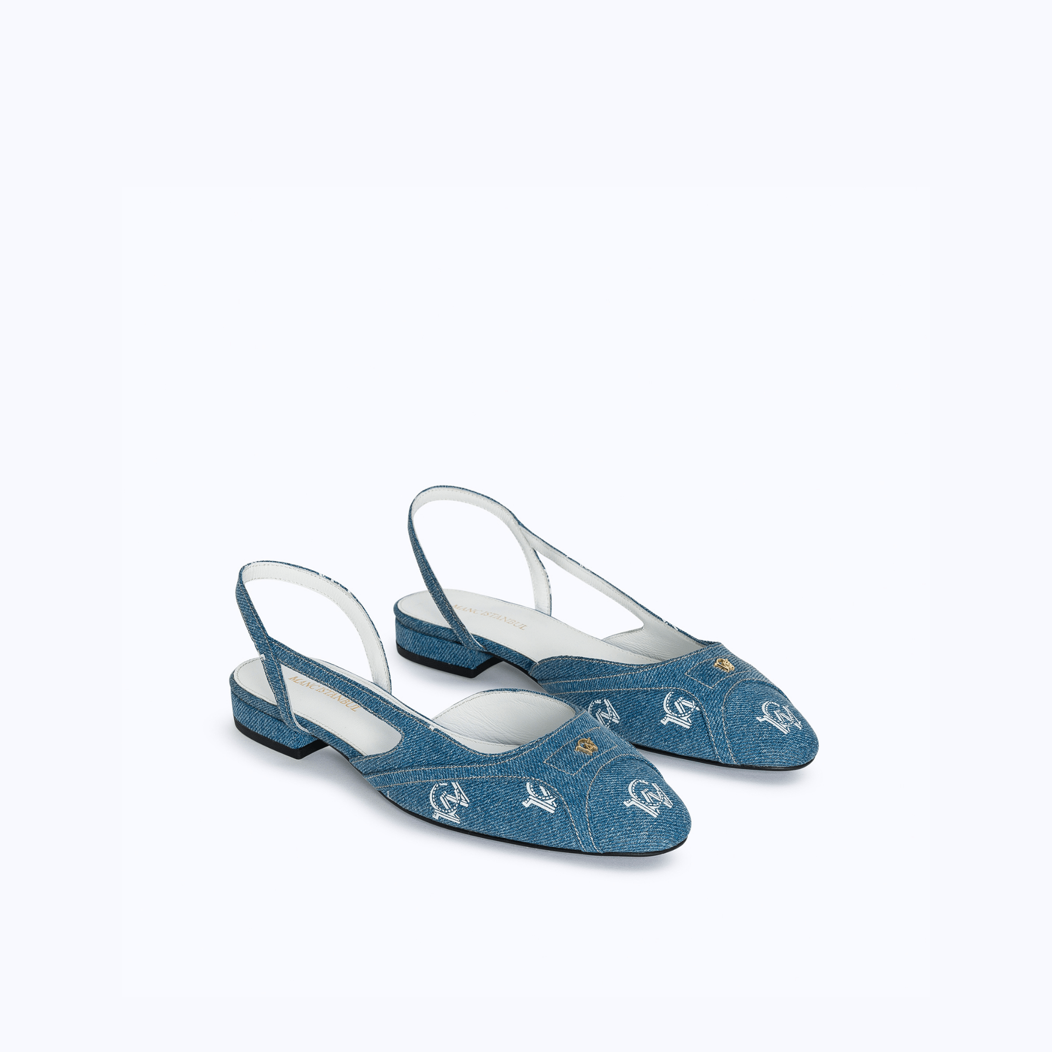 DELINA FLATS - DENIM - manc