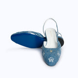 DELINA FLATS - DENIM - manc