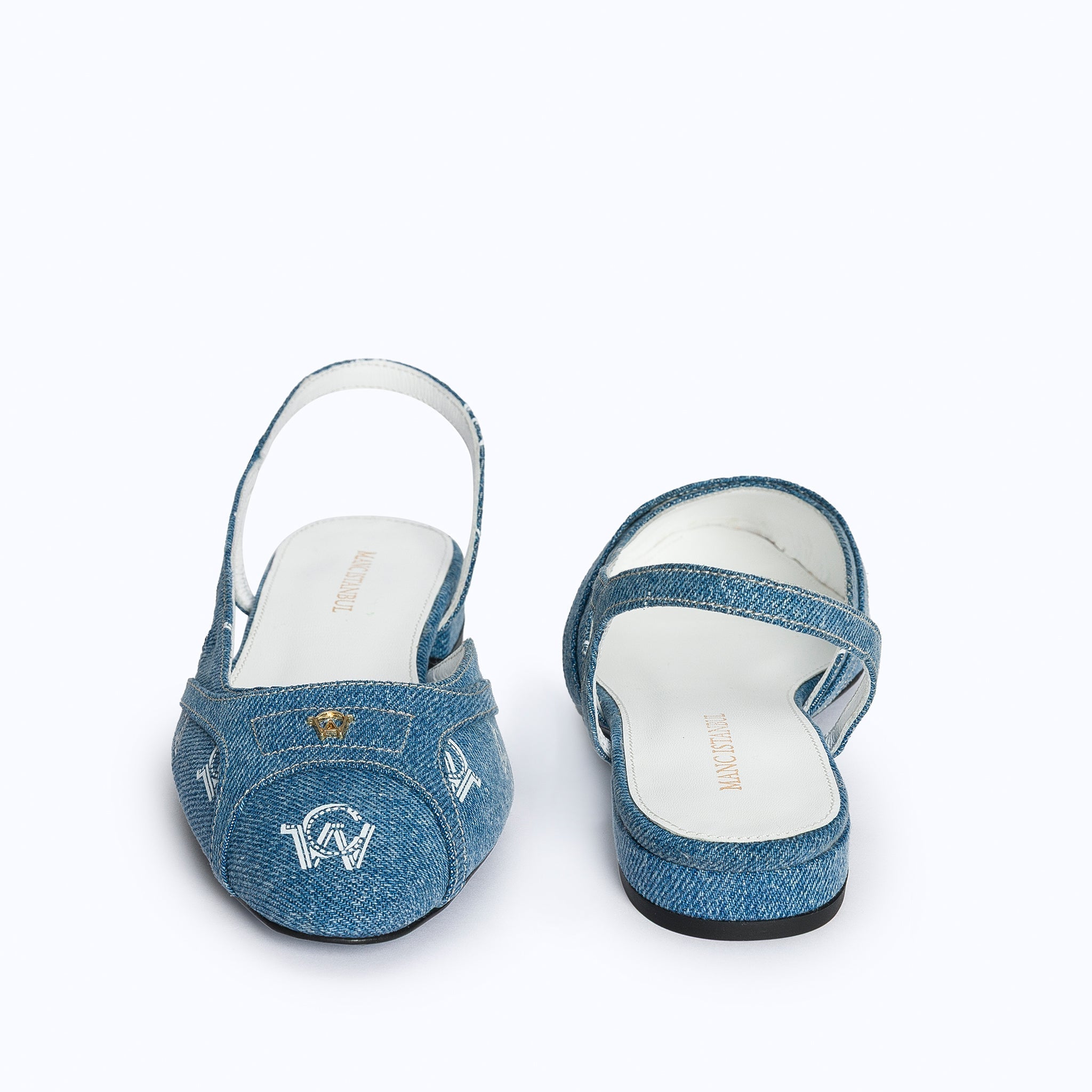 DELINA FLATS - DENIM - manc