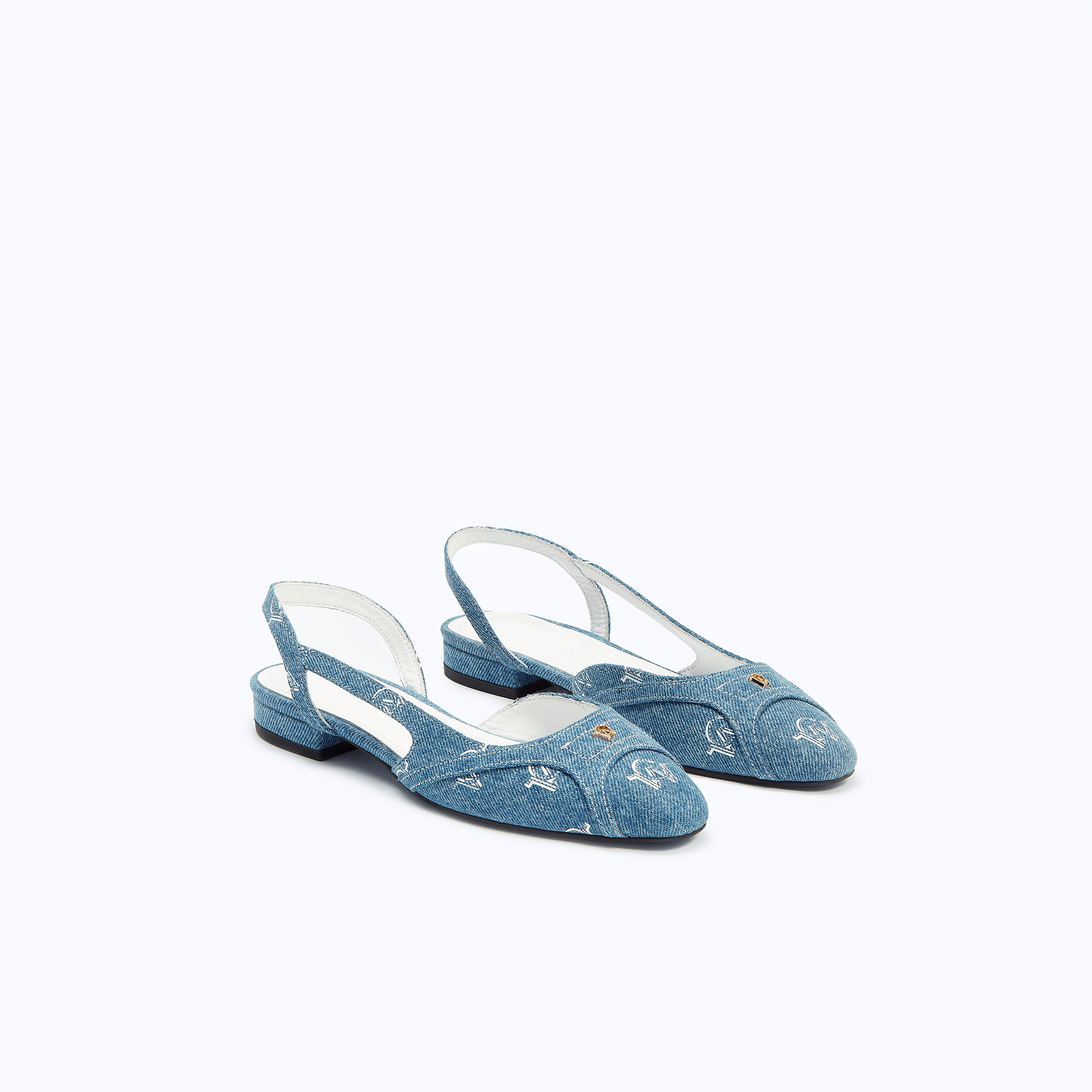 DELINA FLATS - DENIM - manc