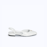 DELINA FLATS - WHITE - manc