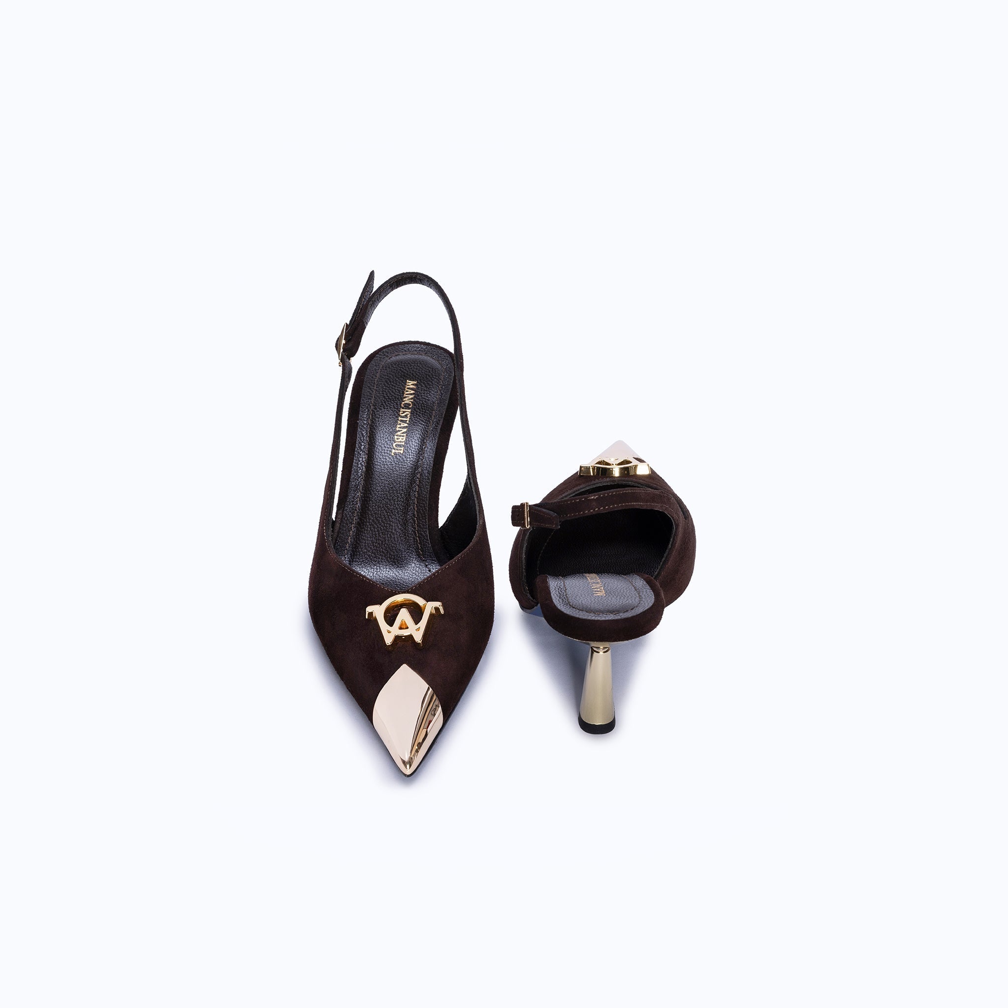 FELICITY KITTEN - DARK SUEDE BROWN - manc
