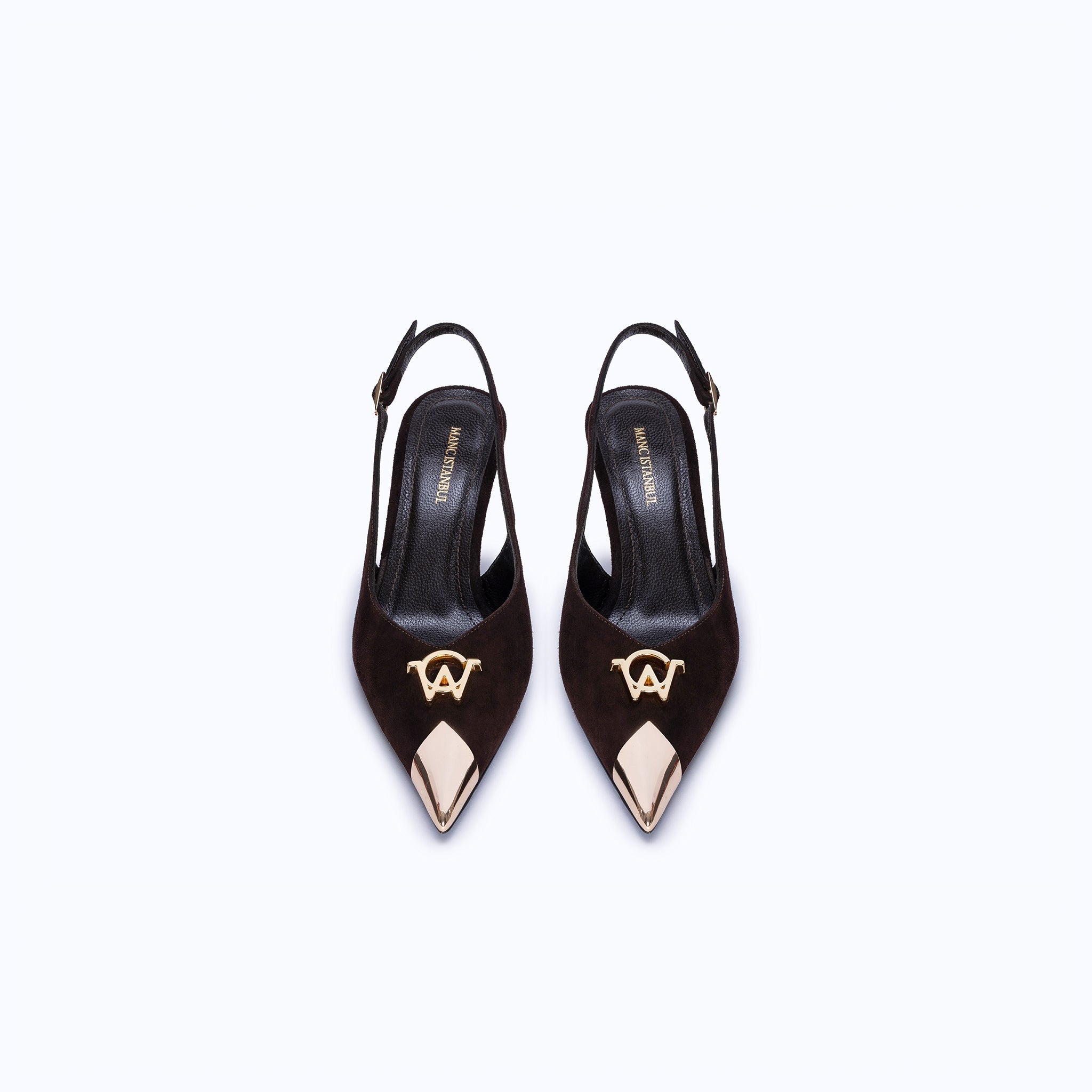 FELICITY KITTEN - DARK SUEDE BROWN - manc