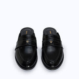 GRACE SLIPPERS - BLACK - manc