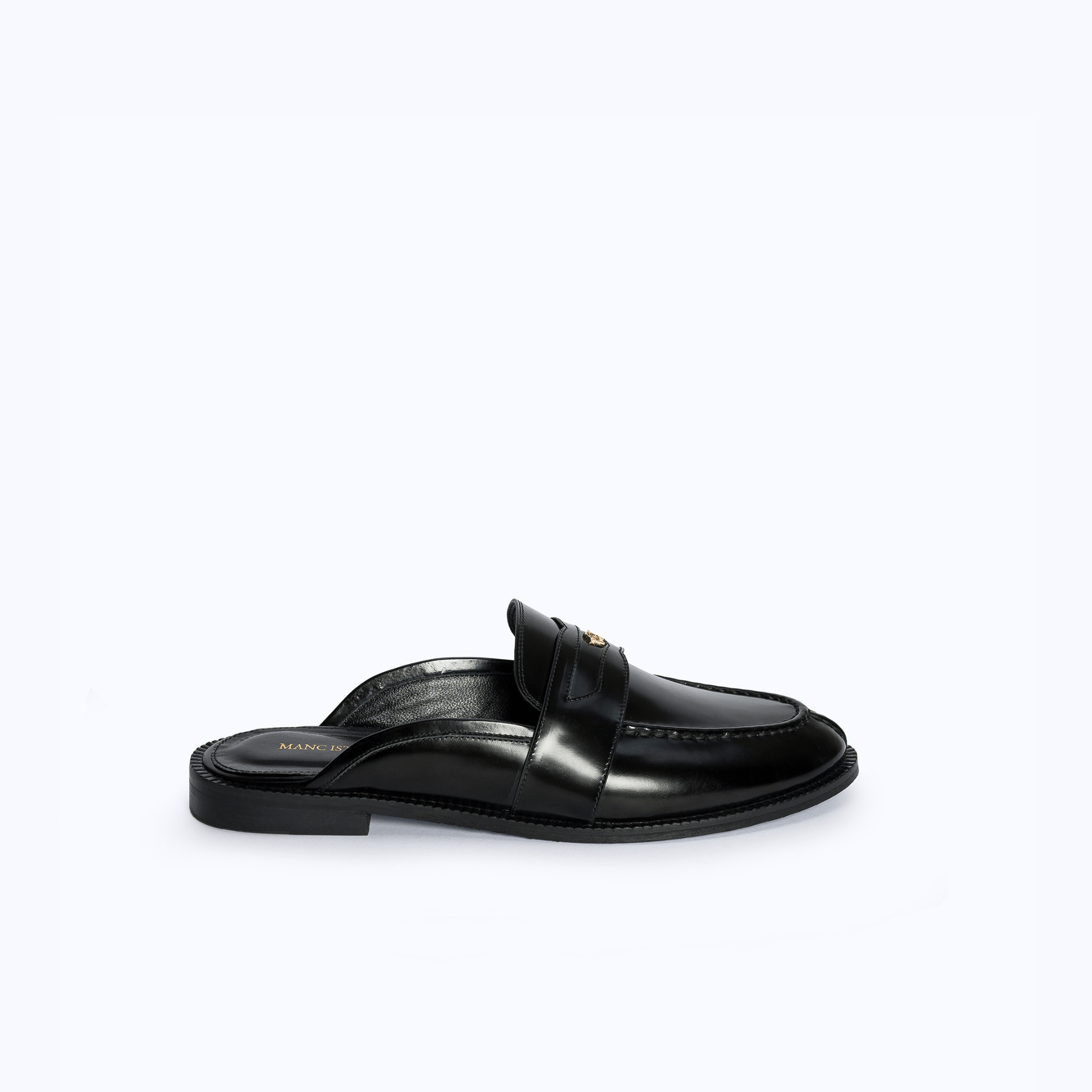GRACE SLIPPERS - BLACK - manc