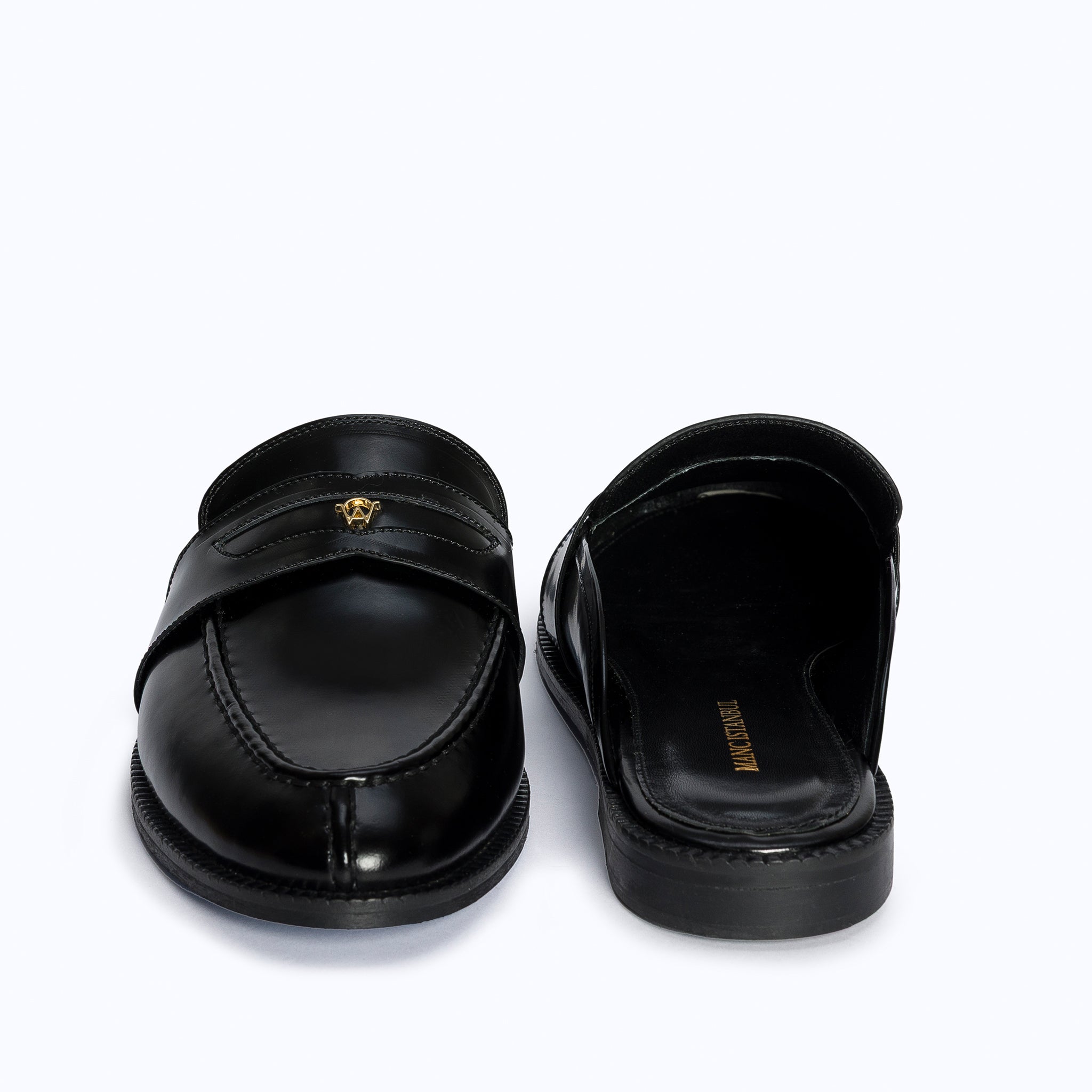 GRACE SLIPPERS - BLACK - manc