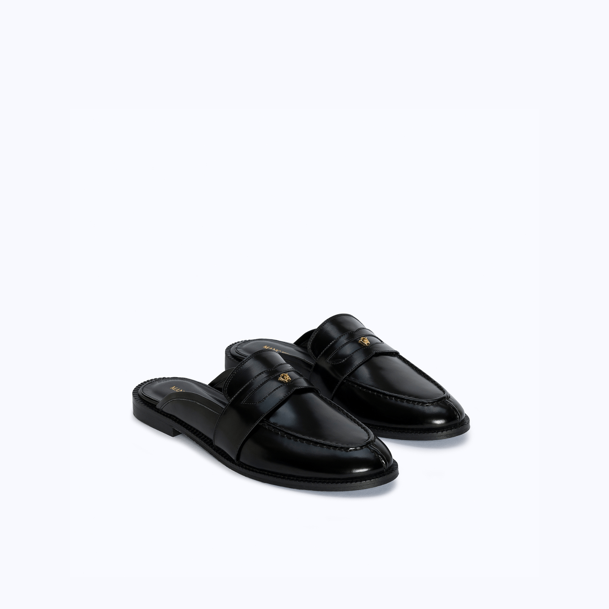 GRACE SLIPPERS - BLACK - manc