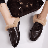 GRACE SLIPPERS - TEDDY BROWN - manc