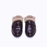 GRACE SLIPPERS - TEDDY BROWN - manc