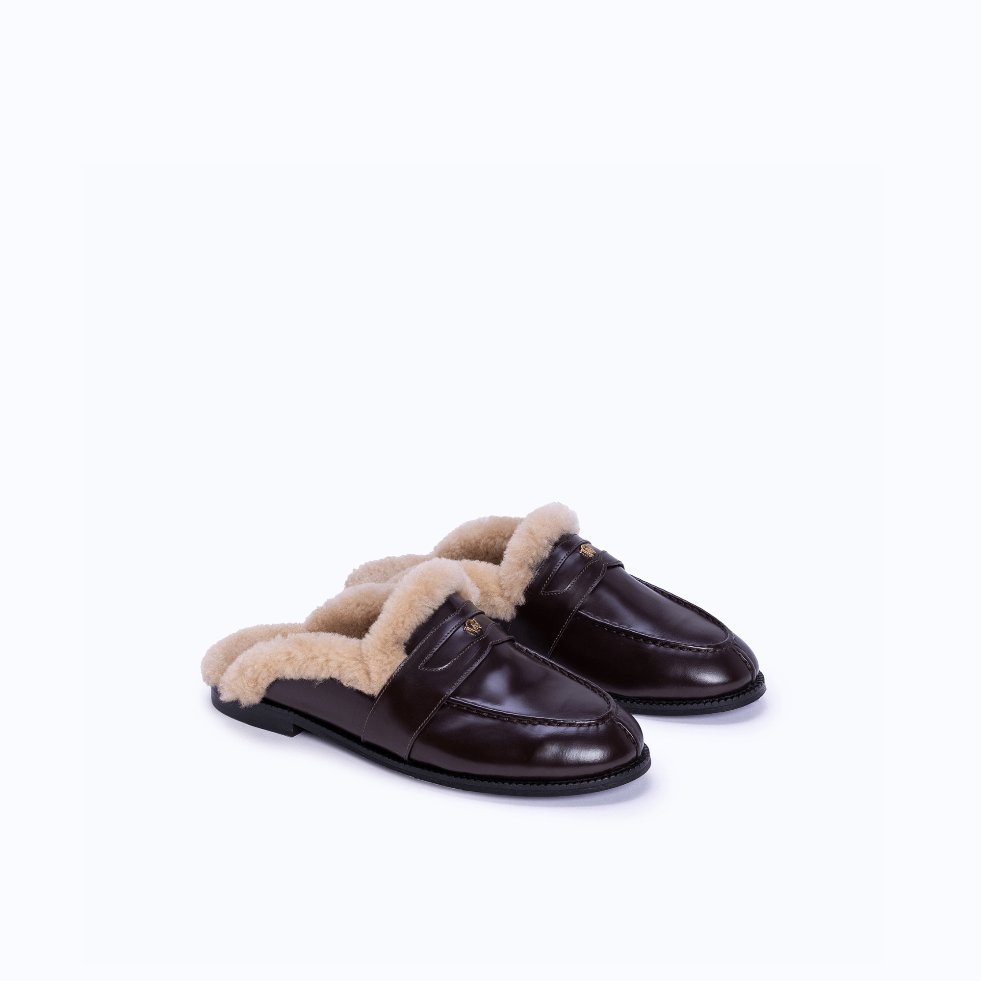 GRACE SLIPPERS - TEDDY BROWN