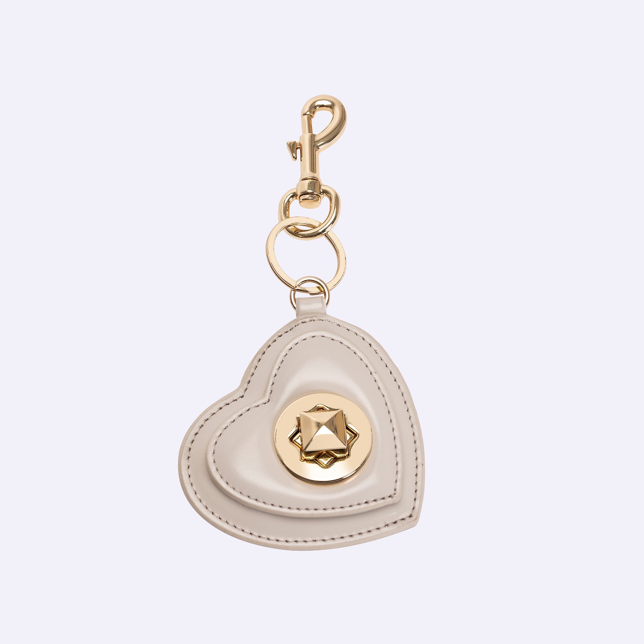 HEART CHARM - BEIGE - manc