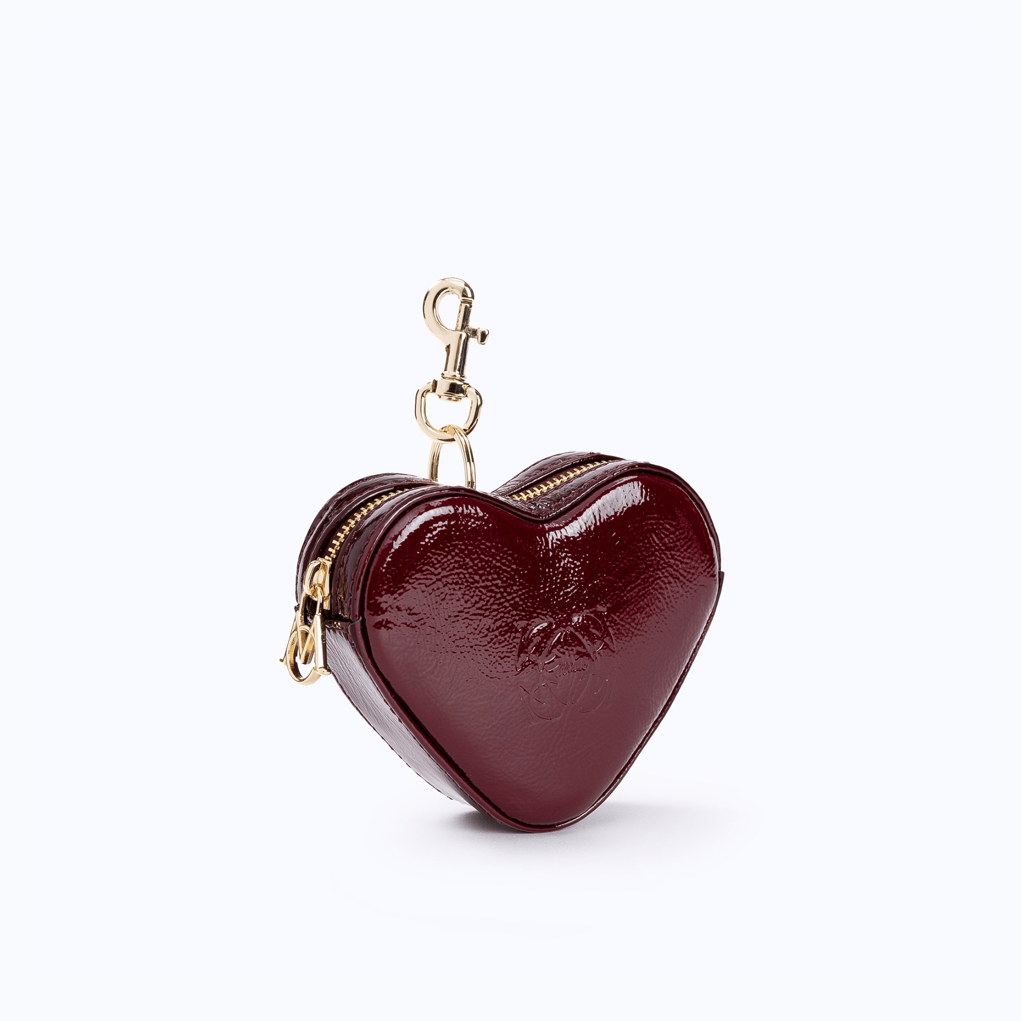 HEART CHARM - BURGUNDY - manc