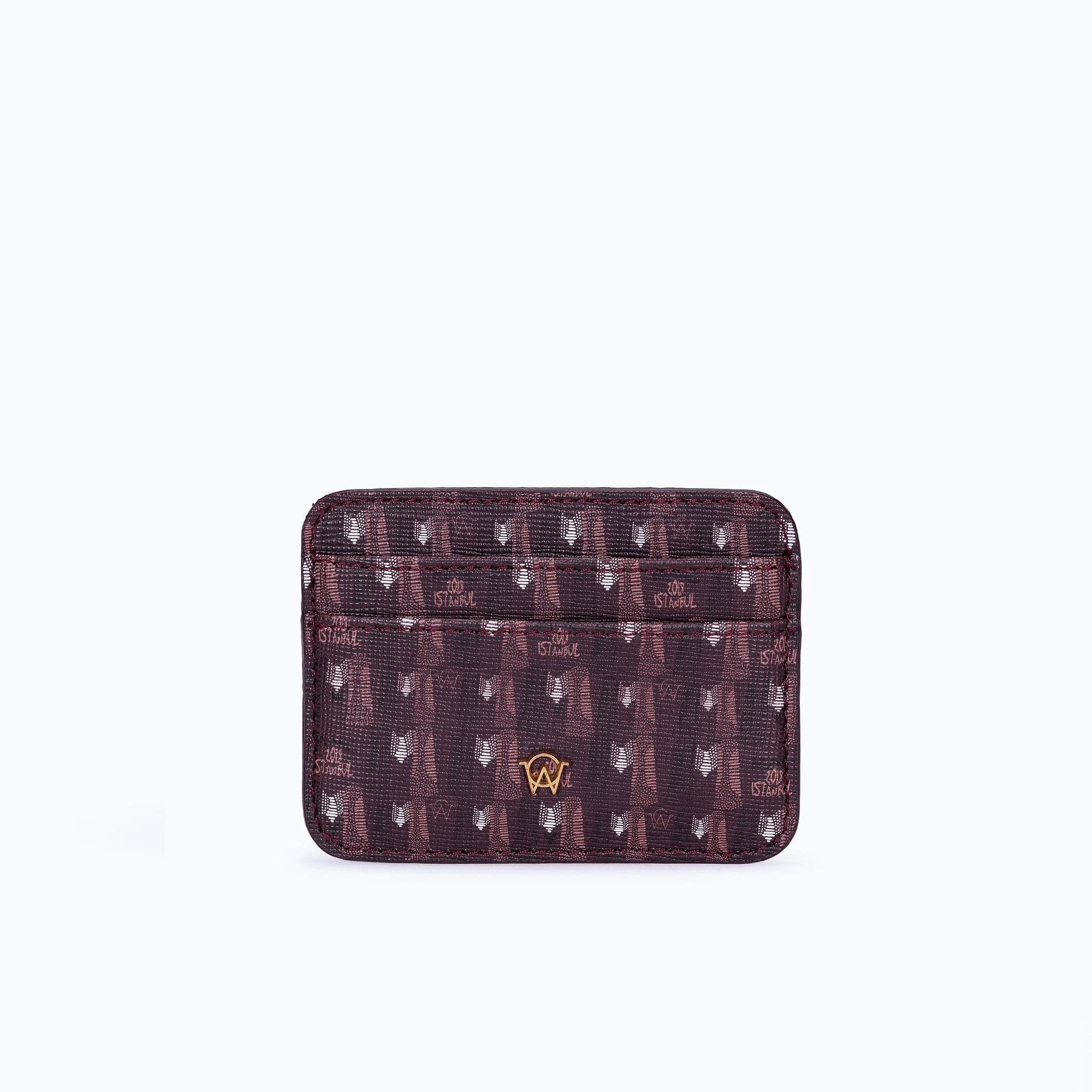 IVY CARD HOLDER - BURGUNDY - manc