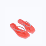 JELLY FLIP FLOP - CRYSTAL PINK - manc