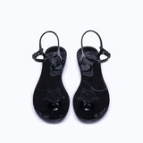 JELLY SANDALS - BLACK - manc