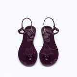 JELLY SANDALS - BURGUNDY - manc