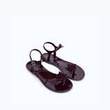 JELLY SANDALS - BURGUNDY - manc