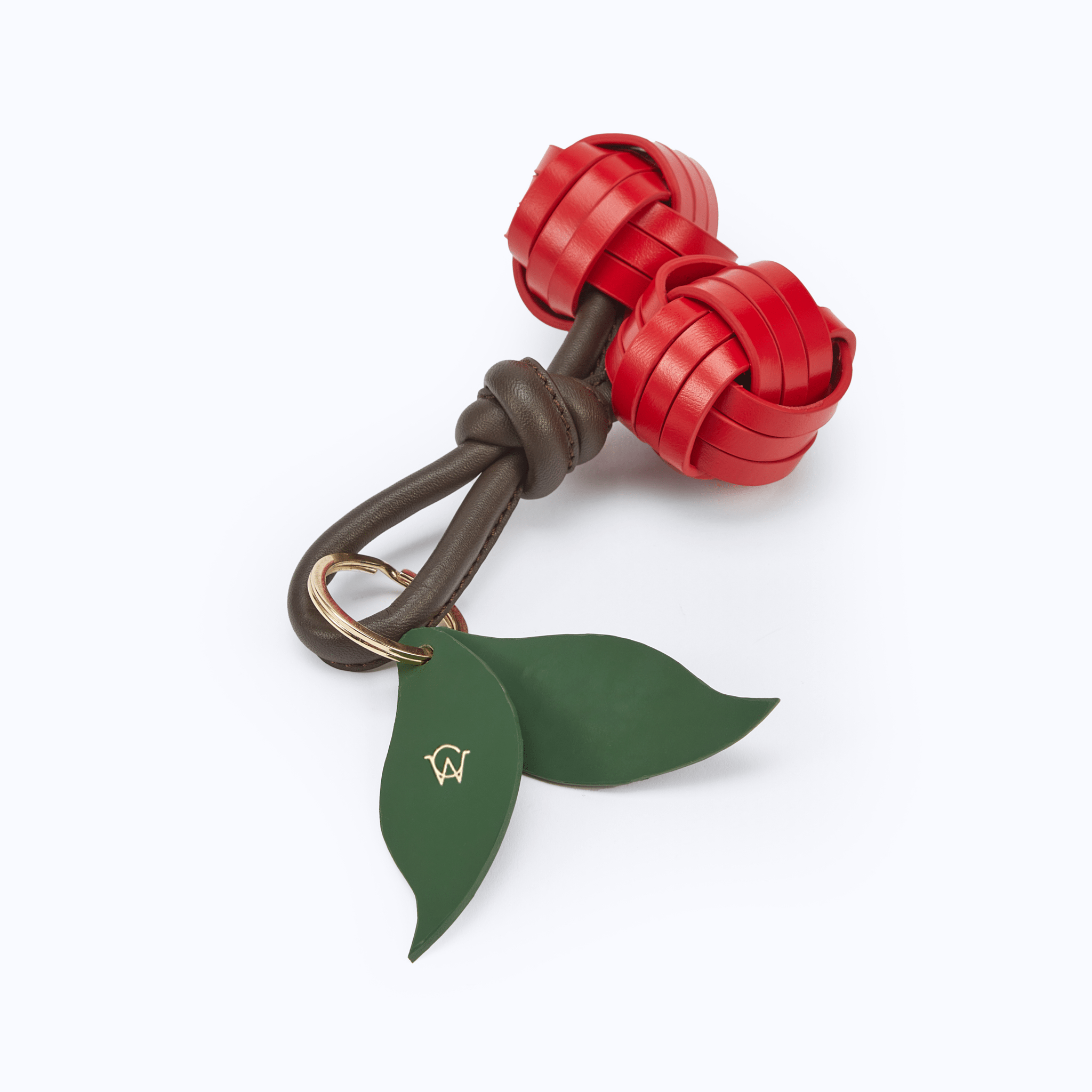 LEATHER CHERRY CHARM - manc