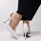 LILITH HEELS - WHITE - manc