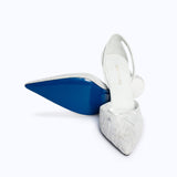 LILITH HEELS - WHITE LACE - manc