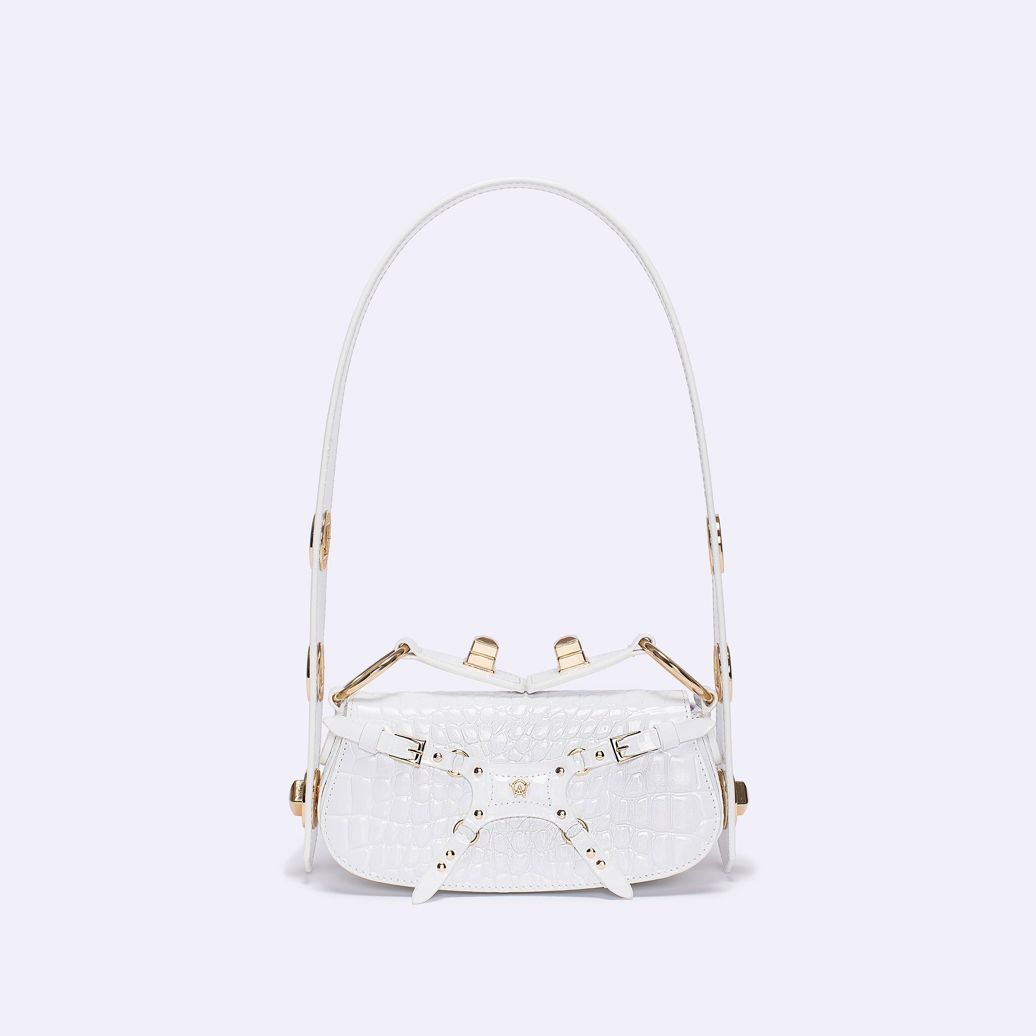 White croc shoulder bag new arrivals