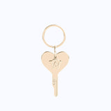 LOVE KEY CHARM - GOLD - manc