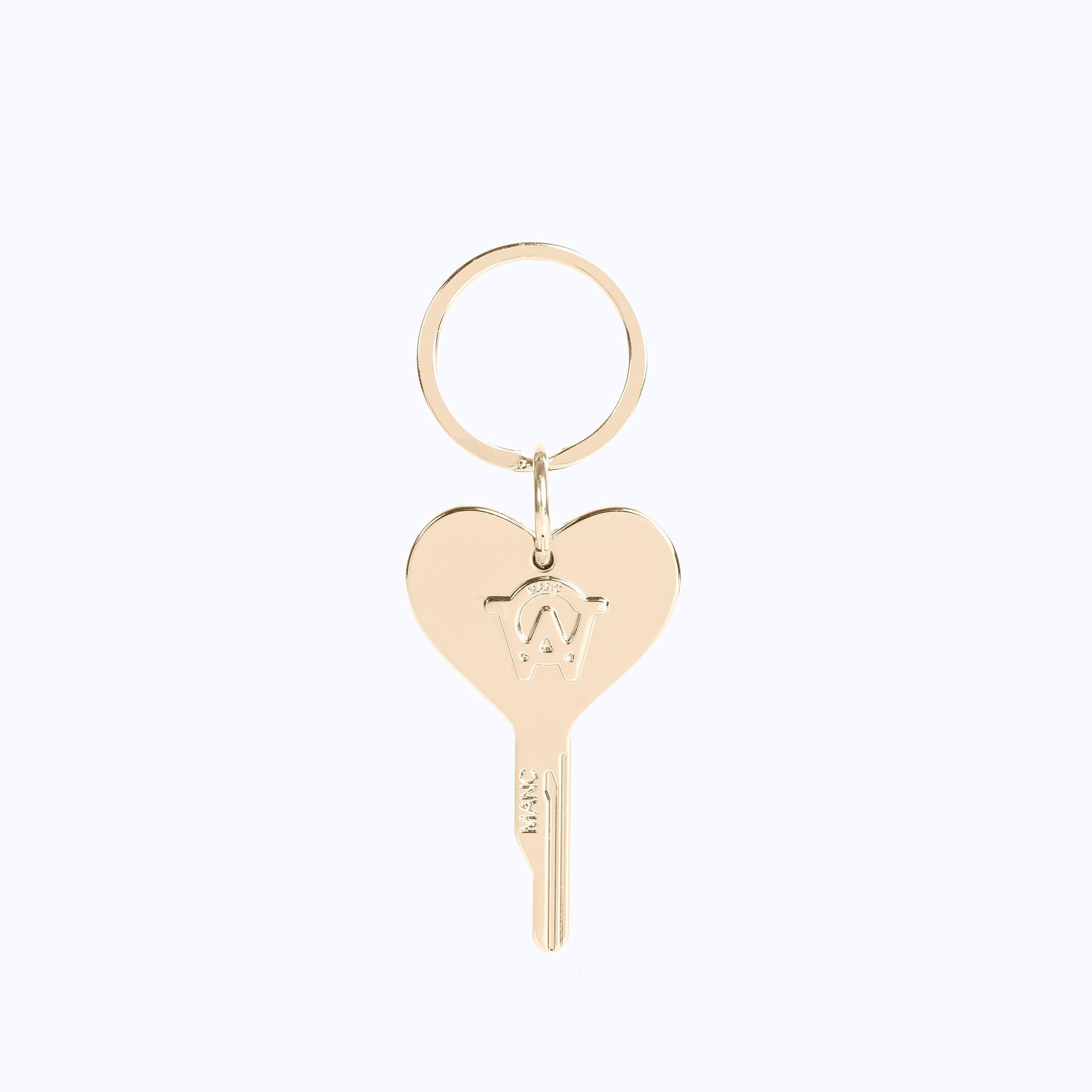 LOVE KEY CHARM - GOLD - manc